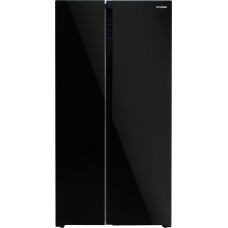 Холодильник HYUNDAI CS5003F BLACK GLASS