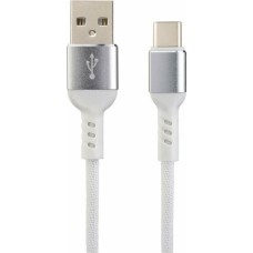 Кабель PERFEO (U4906) USB A вилка - Type-C вилка, 2.4A, белый, длина 1 м., Type-C Premium