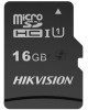 HIKVISION Флеш карта microSDHC 16GB HS-TF-C1(STD)/16G/Adapter + adapter