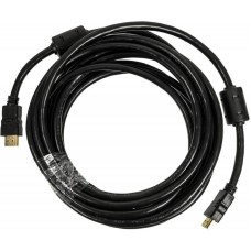 NINGBO Кабель аудио-видео HDMI-5M-MG HDMI (m)/HDMI (m) 5м. феррит.кольца позолоч.конт. черный