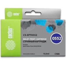 CACTUS Картридж CS-EPT0552, T0552, голубой / CS-EPT0552