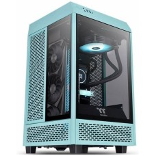 THERMALTAKE Корпус miniITX The Tower 100 Turquoise, Midi-Tower, без БП, голубой [ca-1r3-00sbwn-00]