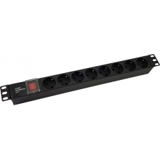 NTSS Блок распределения питания -PDU-DA1016 гор.размещ. 8xSchuko базовые 10A C14