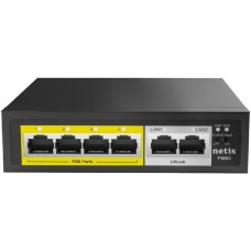 NETIS Коммутатор P106GC (L2) 5x1Гбит/с 1SFP 4PoE 60W неуправляемый