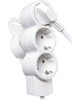 Удлинитель DUWI 32005 2 3 гн. х 3,0 м - белый