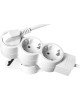 Удлинитель DUWI 32005 2 3 гн. х 3,0 м - белый
