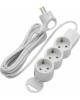 Удлинитель DUWI 32005 2 3 гн. х 3,0 м - белый