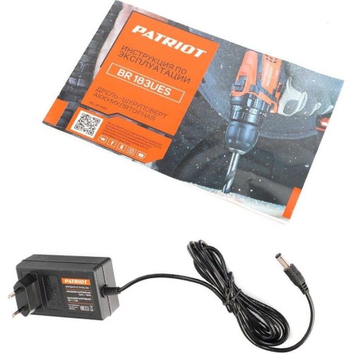 Дрель-шуруповерт PATRIOT 180201483 BR 183UES Дрель-шуруповерт аккумуляторная Дрель-шуруповерт PATRIOT 180201483 BR 183UES Дрель-шуруповерт аккумуляторная