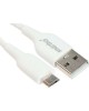 Кабель SMARTBUY (iK-12-S25w) S25 MicroUSB белый, 3А, soarer,TPE