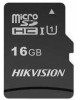 HIKVISION Флеш карта microSDHC 16GB HS-TF-C1(STD)/16G/Adapter + adapter