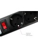 POWERCUBE SPG5-В1 0.5м (5 розеток) черный (коробка)