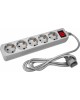 PC PET Сетевой фильтр AP01006-E-G 1.8м (5 розеток) серый (пакет ПЭ)