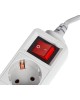 PC PET Сетевой фильтр AP01006-E-G 1.8м (5 розеток) серый (пакет ПЭ)