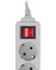 PC PET Сетевой фильтр AP01006-E-G 1.8м (5 розеток) серый (пакет ПЭ)
