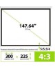 CACTUS Экран 225x300см MotoExpert CS-PSME-300x225-WT 4:3 настенно-потолочный рулонный белый (моторизованный привод)