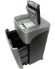 OFFICE KIT Шредер SA375 серый/черный с автоподачей (секр.P-4) фрагменты 375лист. 42лтр. скрепки скобы пл.карты CD