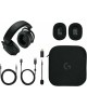 LOGITECH Гарнитура игровая G Pro X 2 Lightspeed, для компьютера и игровых консолей, мониторные, Bluetooth/радио/3,5 мм, черный [981-001265]