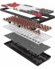 A4TECH Клавиатура Bloody S87 Naraka, USB, черный + красный